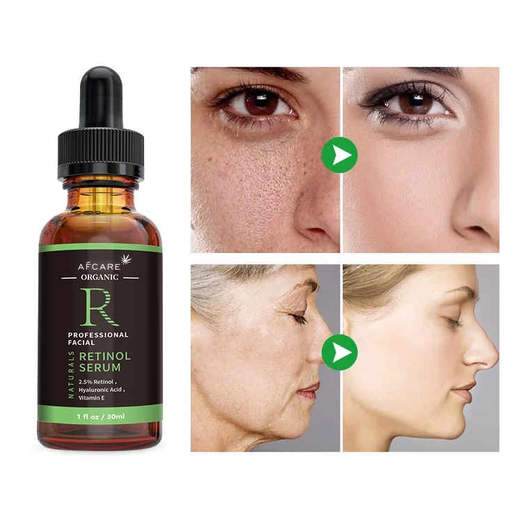 2.5% Pure Retinol Vegan Organic Brightening Anti Wrinkles Anti-Aging Facial Retinol Serum