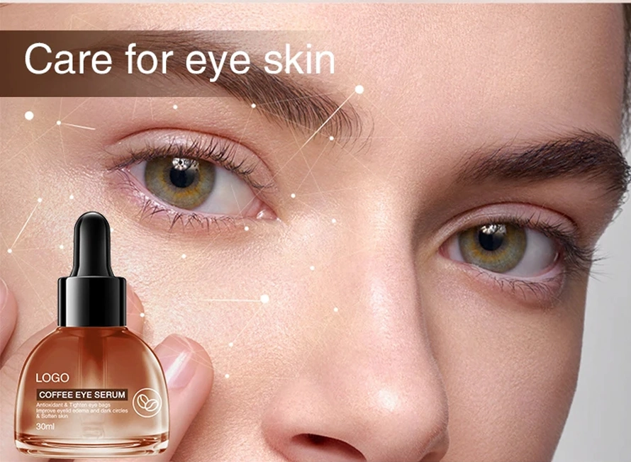 OEM Factory Pure Natural Coffee Anti-Dark Circles and Anti-Aging Eye Serum