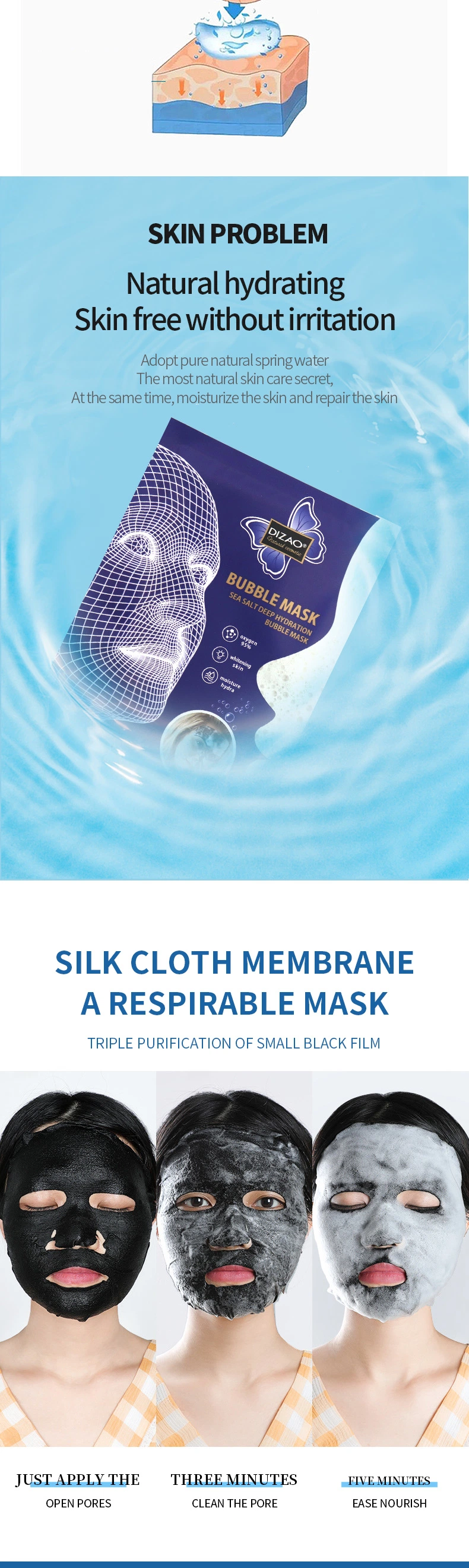 Bamboo Charcoal Moisturizing Bubble Mask