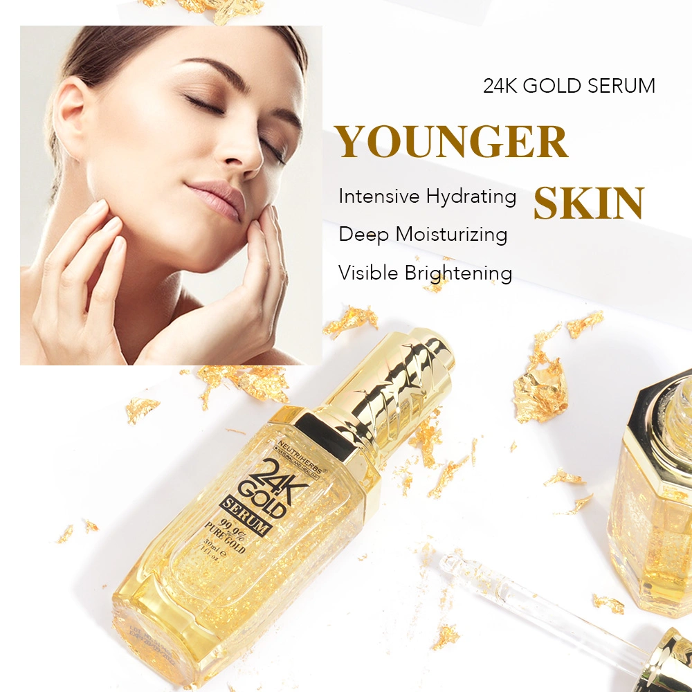Hot Sale Skin Care Product Rich Hydrating for Dry Skin Anti Wrinkle Collagen Gold Facial Serum