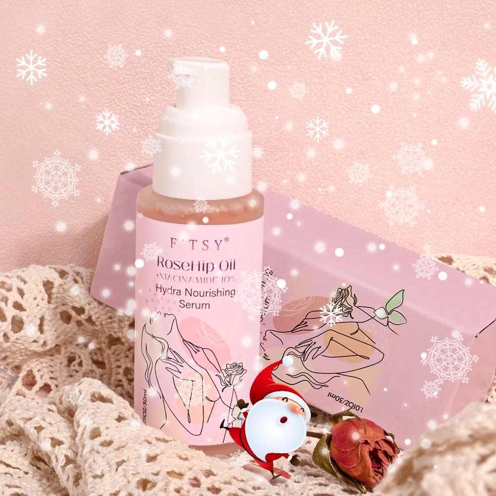 Custom Logo Vegan Moisturizing Brightening Natural Extract Skin-Friendly Rose Hydrating Face Oil Facial Serum