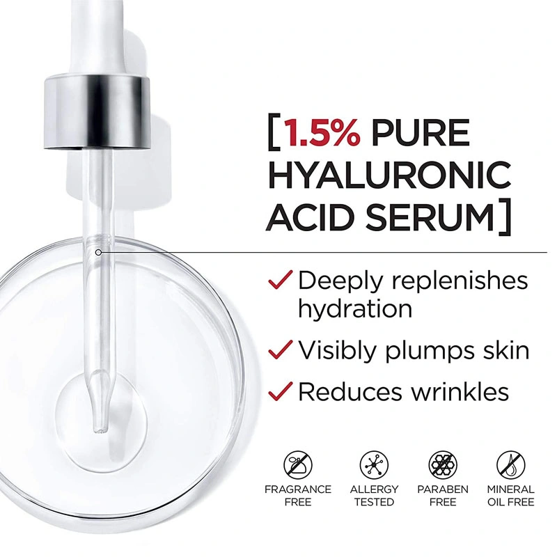 Customized Logo Hyaluronic Acid Brightening Whitening Serum Facial Skin Care