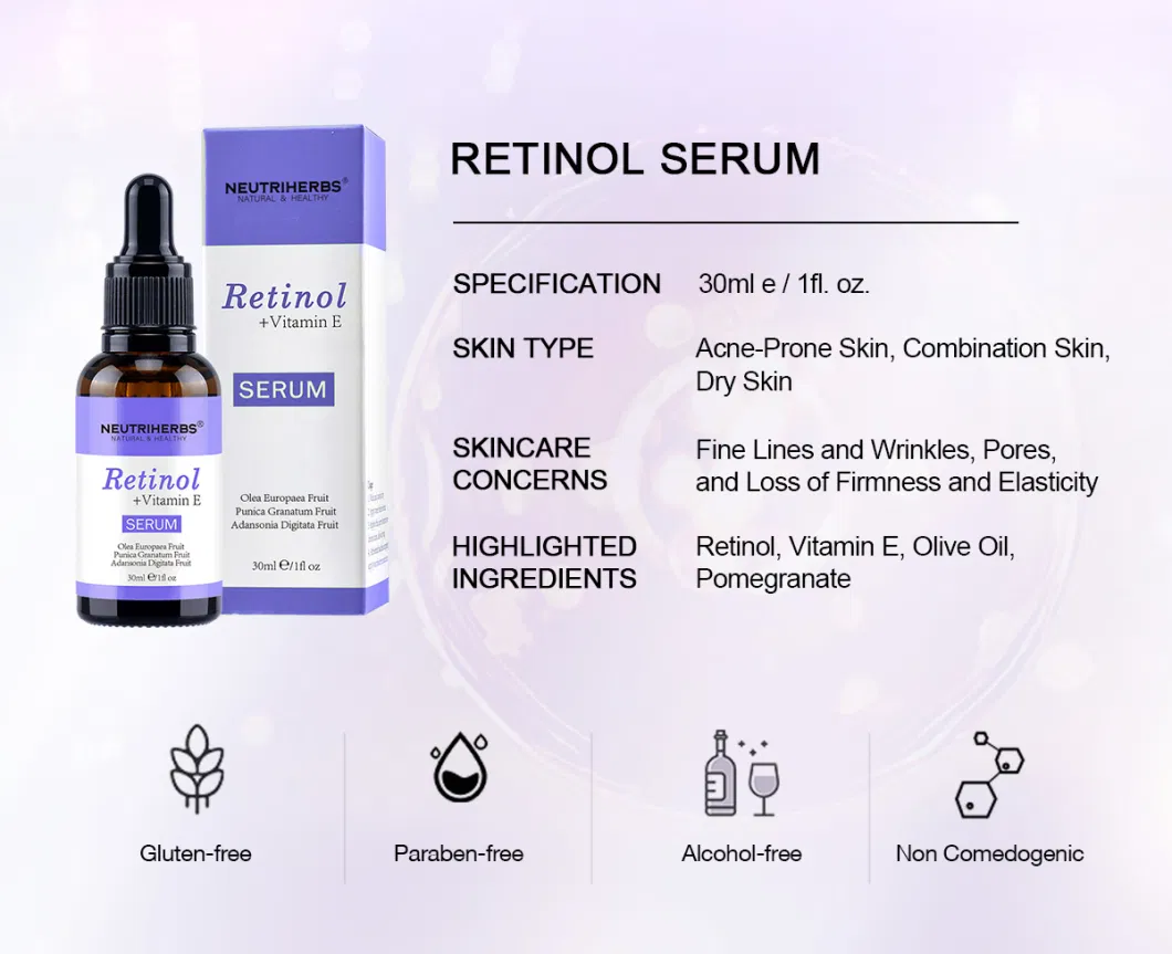 Private Label Deep Moisturizing Anti-Aging Acne Retinol Serum