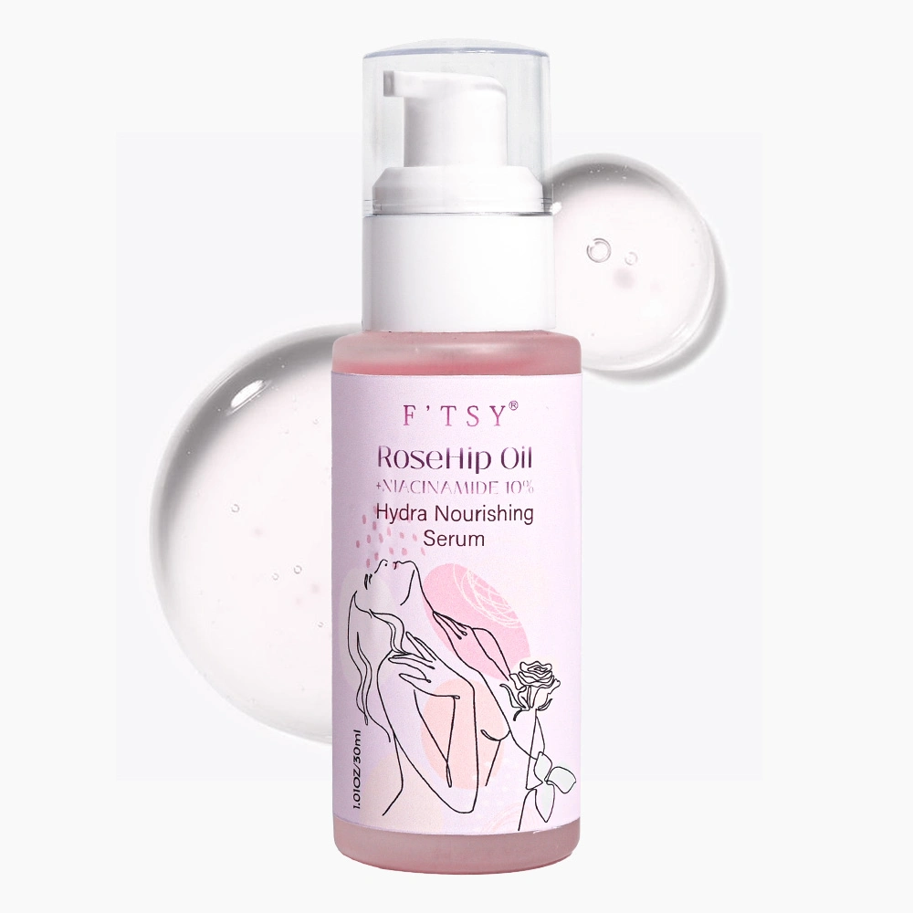 Custom Logo Vegan Moisturizing Brightening Natural Extract Skin-Friendly Rose Hydrating Face Oil Facial Serum