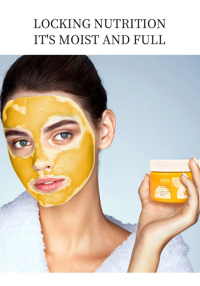 Wholesale Turmeric Pink Face Natural Organic Jelly Cup Clay Facial Mud Mask