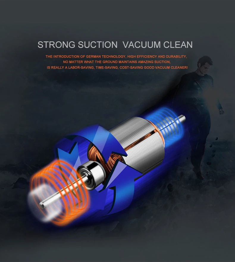 Wired Black Orange Spray Paint High Power Vacuum Handheld Vacuum Cleaner