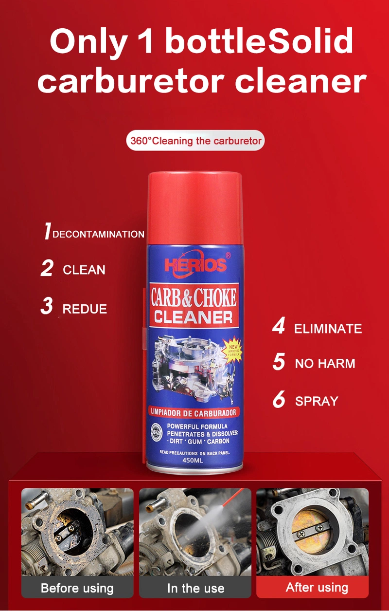 450ml Herios Carb and Choke Cleaner for Car Cleaning and Car Care