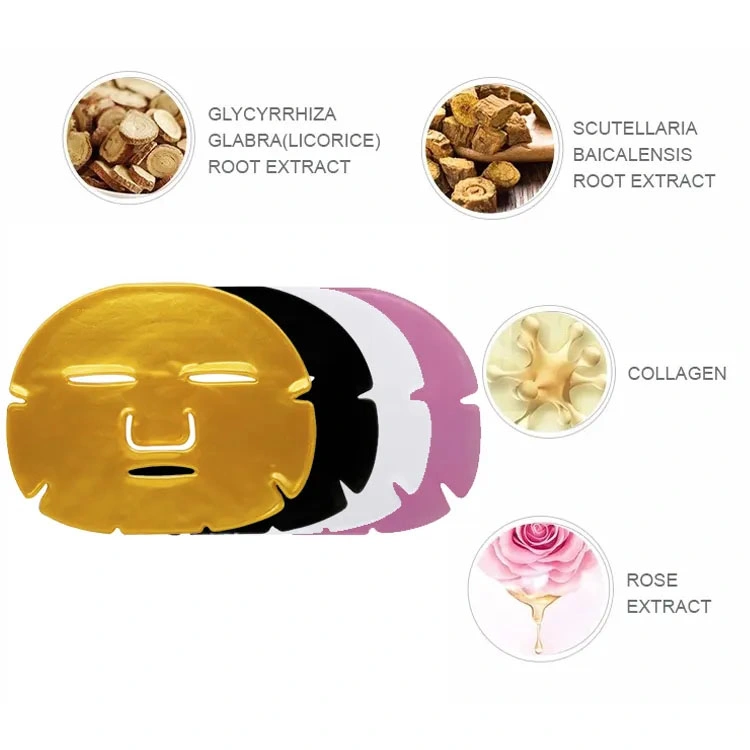 Anti-Aging Skin Care Face Whitening 24K Gold Manufacturer Hydro Collagen Anti-Wrinkle Moisturizing Beauty SPA Facial Sheet Mask