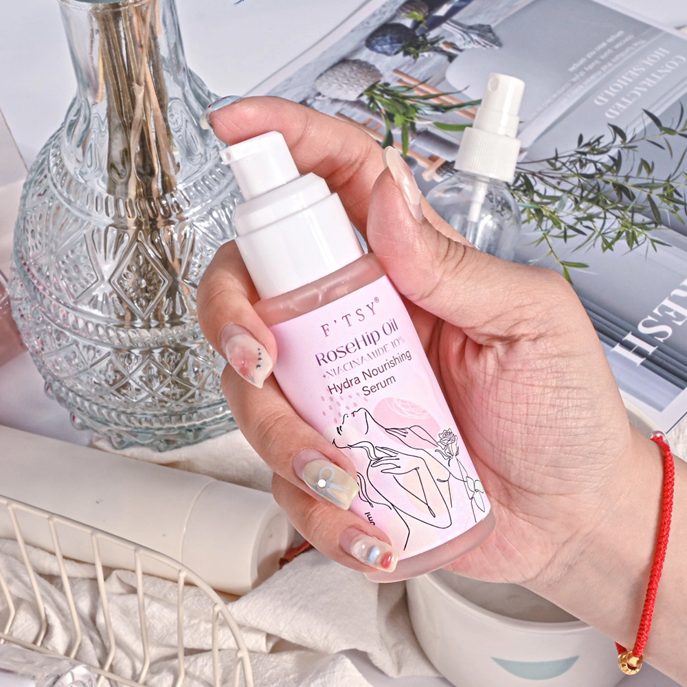 Custom Logo Vegan Moisturizing Brightening Natural Extract Skin-Friendly Rose Hydrating Face Oil Facial Serum
