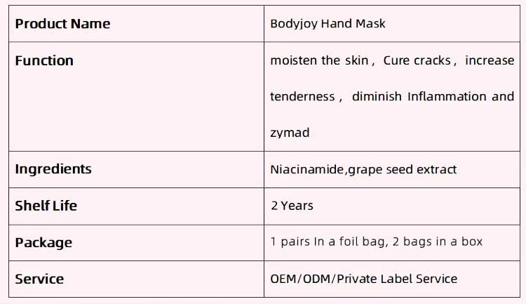 Private Labeling Oil Deep Moisturizing Whitening Hand Cream Mask