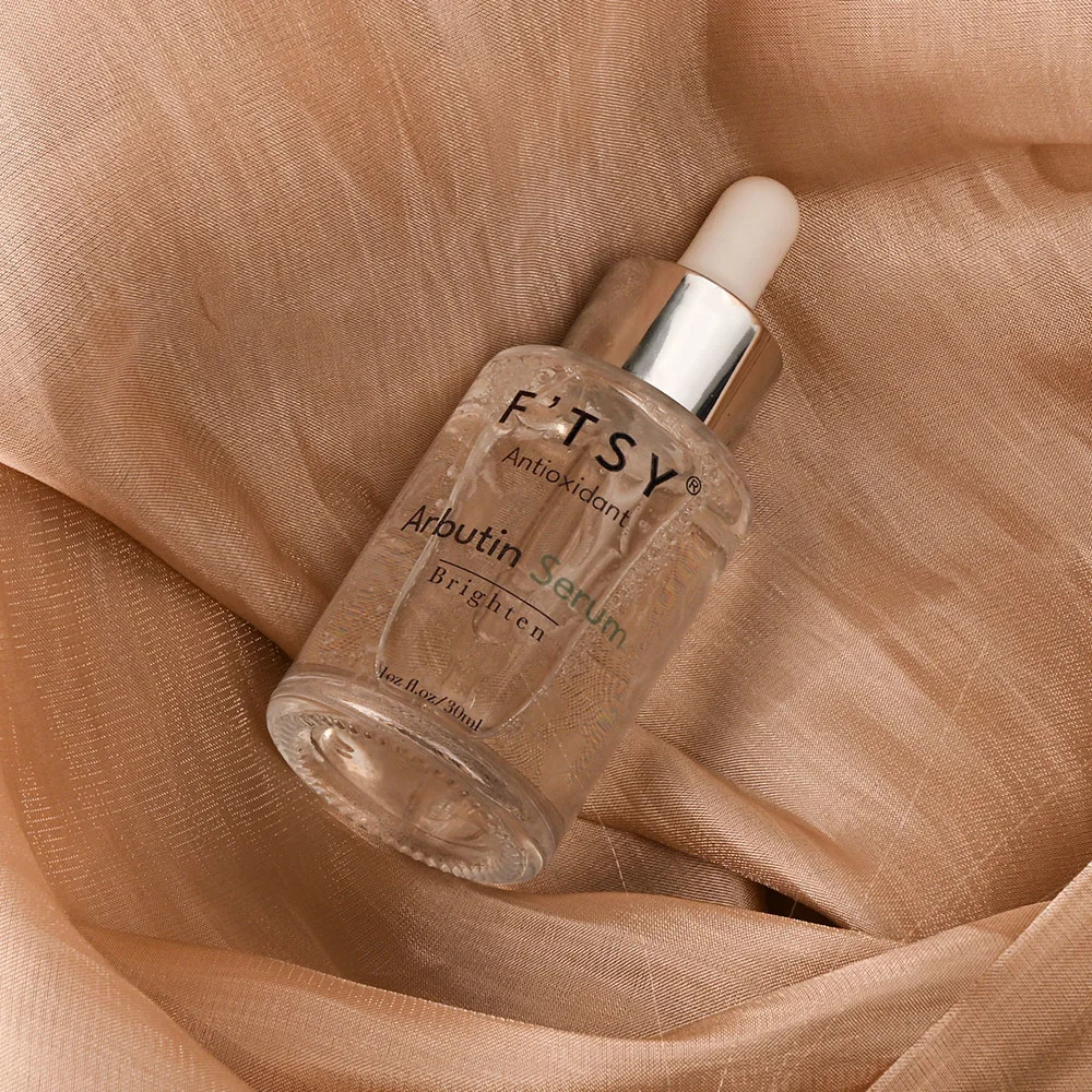 Private Label Natural Whitening Kojic Acid Serum with Arbutin Even Skin Tone Lightening Niacinamide Facial Essence
