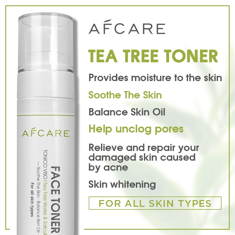 Nourishing and Organic Tea Tree Hydrating Lightening Face Skin Water Facial Toner