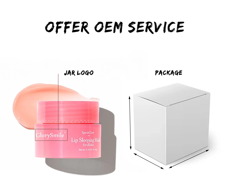 Wholesale Sleeping Lips Care Hydrating Moisturizing Exfoliating Pink Plumping Collagen Lip Mask