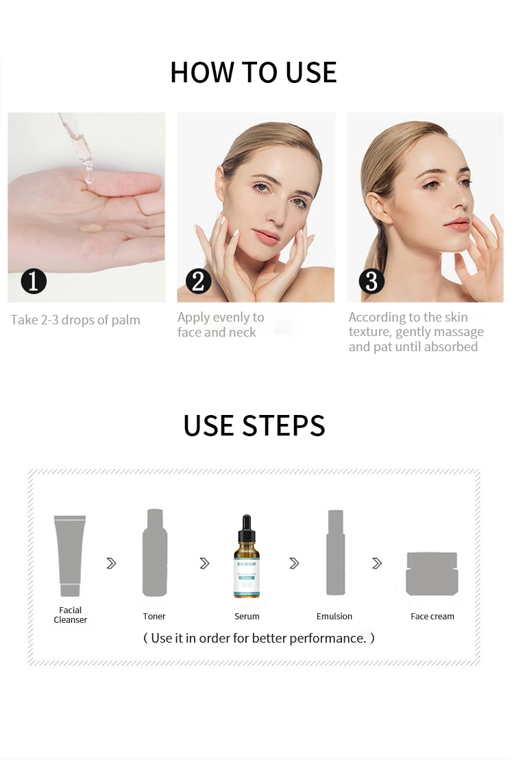 Skin Care Brightening Lightening Anti Aging Moisturizing Whitening Face Niacinamide Collagen Serum