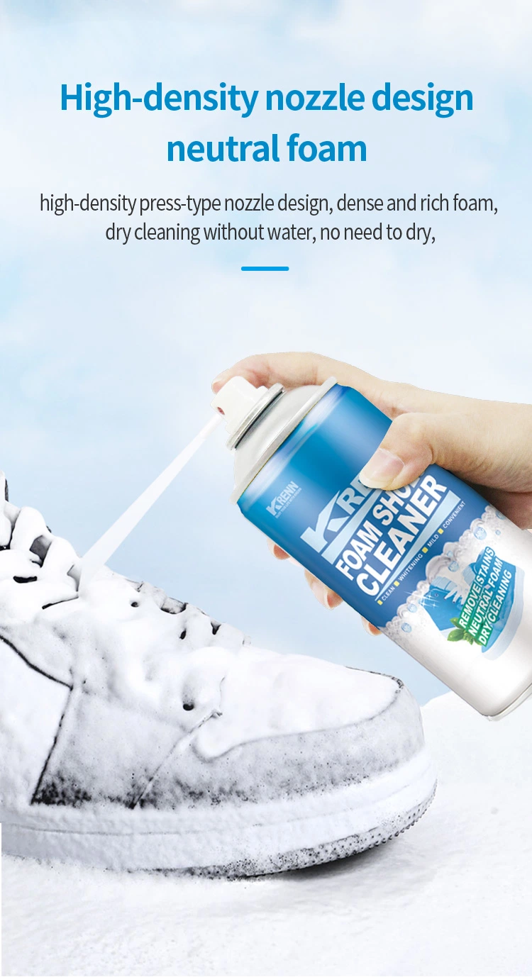 Custom Private Logo Sports Shoes Cleaner White Shoes Sneaker Foam Cleaner Spray