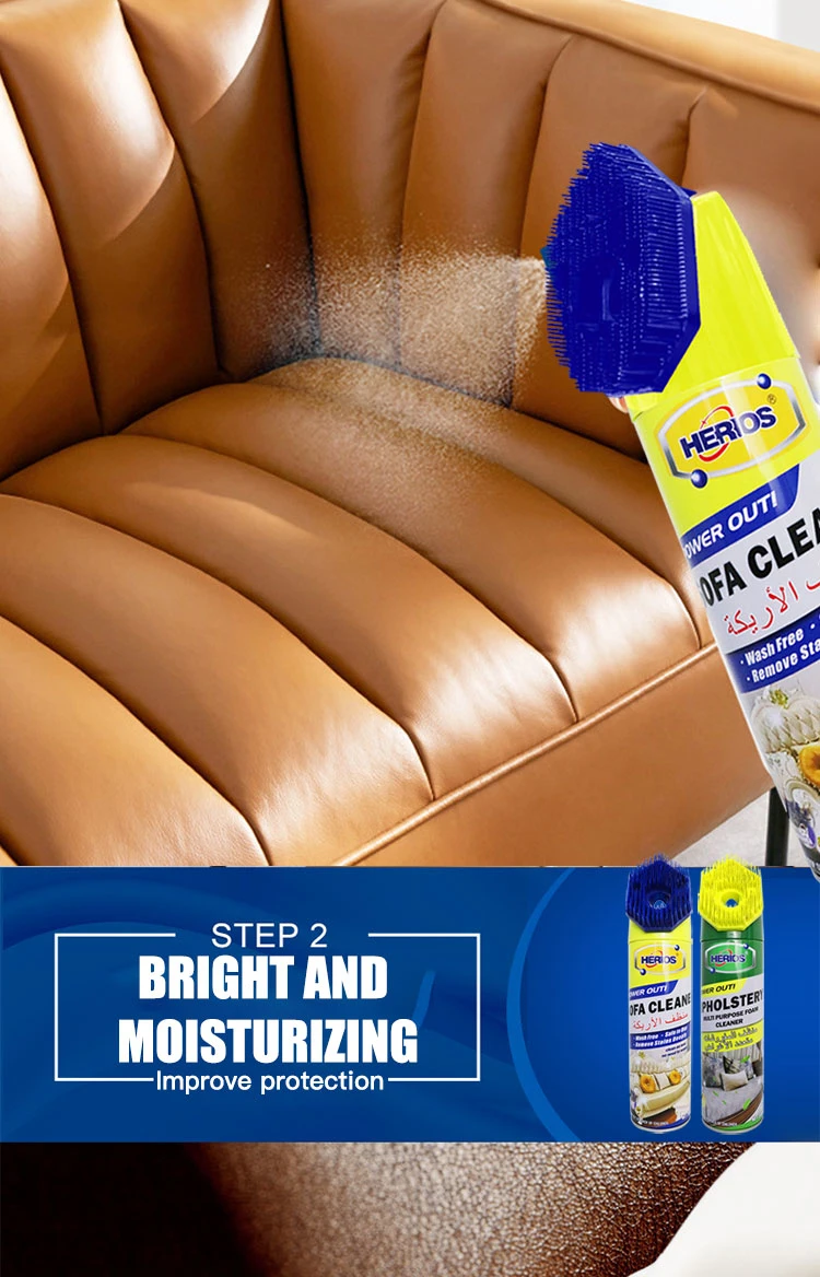 450ml Herios Interior Spray Cleaning Detergent Upholstery Home Sofa Foam Cleaner