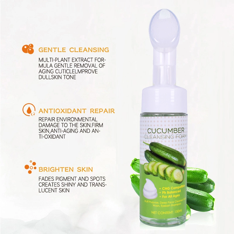 Private Label Deep Cleaning Vitamin C Amino Acid Facial Cleanser Face Wash Mousse Foam Cleanser