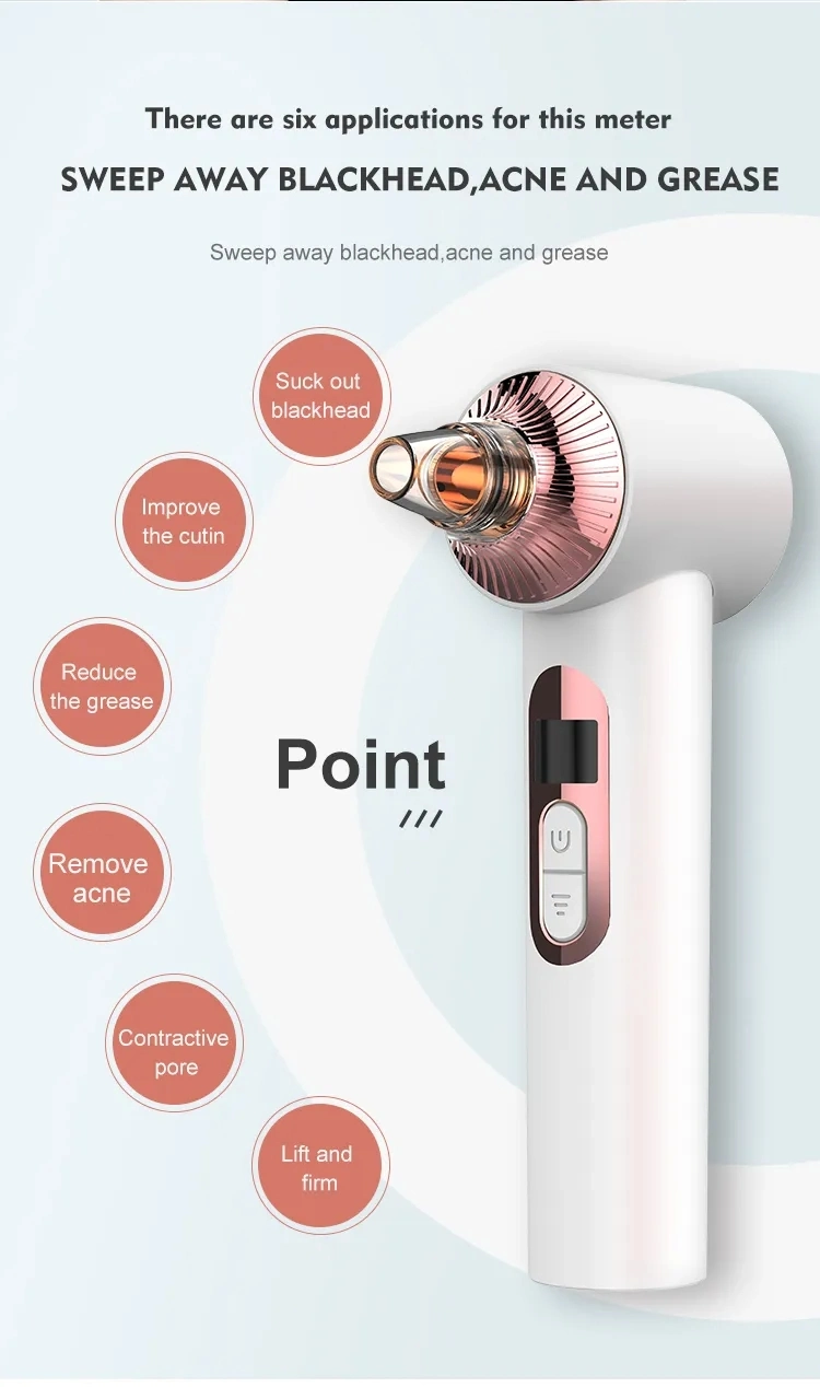 Visual Camera Cleansing Acne Remove Hot Cold Compress LED Suction Peel Reduce Pore Grease Exfoliate Vacuum Blackhead Remover