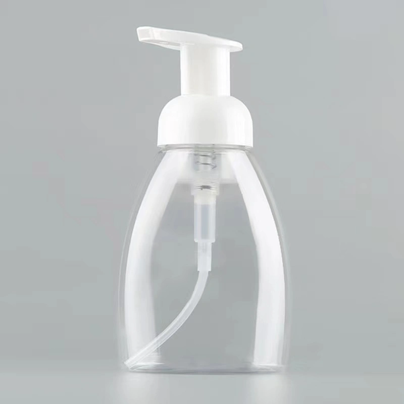 Hot Sale Empty Oblate Shape Pet Plastic Liquid Foam Soap Pump Bottle 250ml 300ml for Hand Wash Sanitizer Soap Dispenser Pack