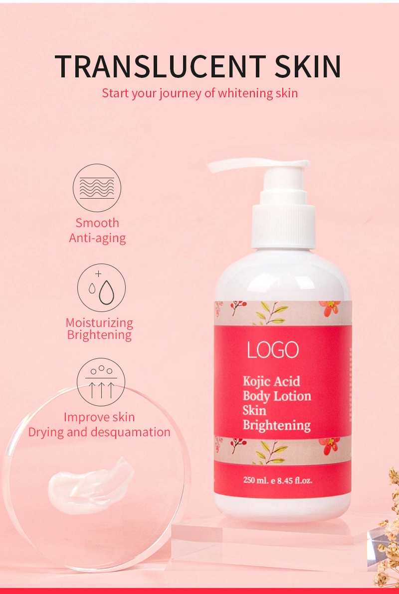 Customized Lightening Cream Instant Kojic Acid Skin Whitening Body Lotion