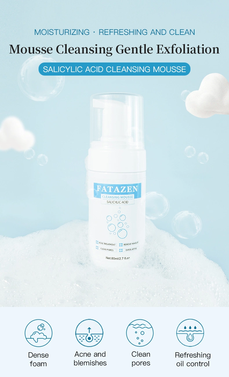 Salicylic Acid Foam Facial Cleanser Deep Cleaning