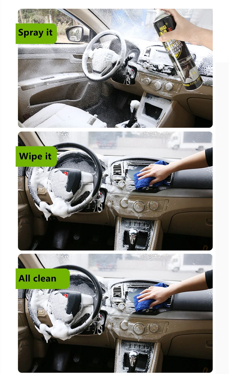 Multi-Functional Car Foam Cleaner Spray Leather Seat Car Cleaning Spray