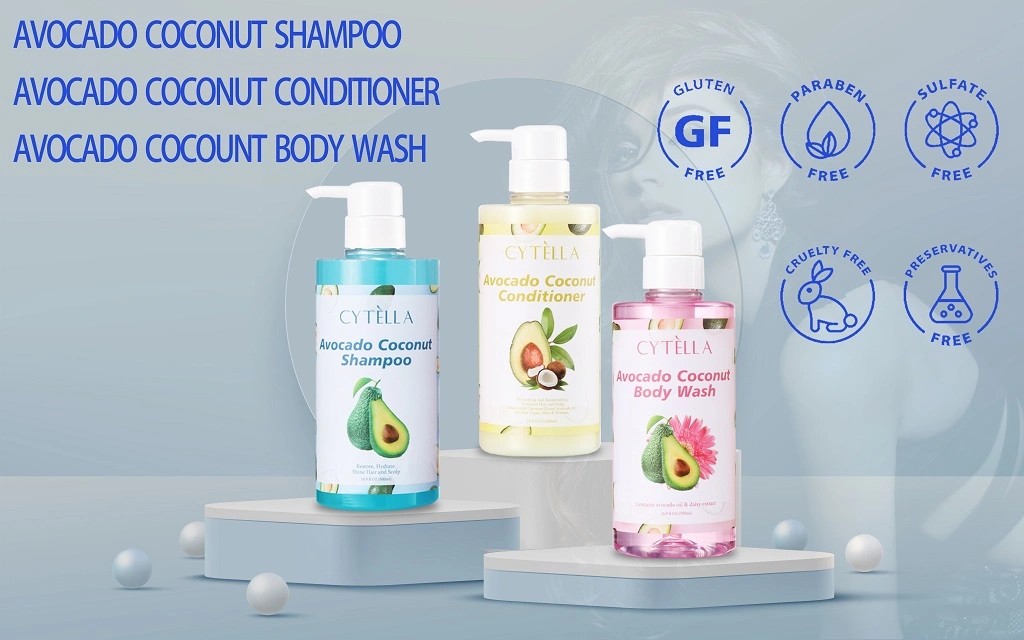 OEM Custom Avocado Shower Gel+ Shampoo + Conditioner