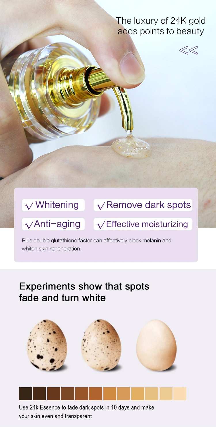 Private Label Whitening Products Deep Lightening Anti Dark Spot Remover Correcting Glow Face Serum for Black Skin