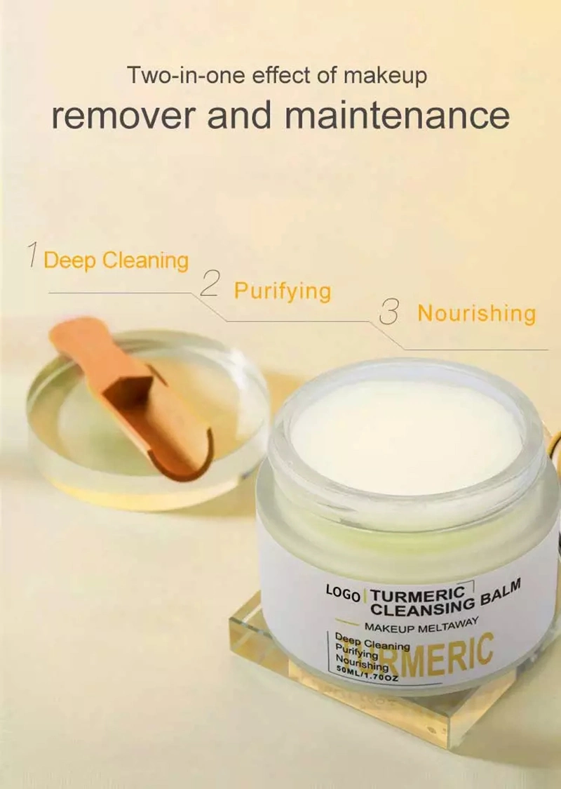 Private Label Cruelty Free Organic Makeup Remover Deep Cleanser Turmeric Cleansing Balm