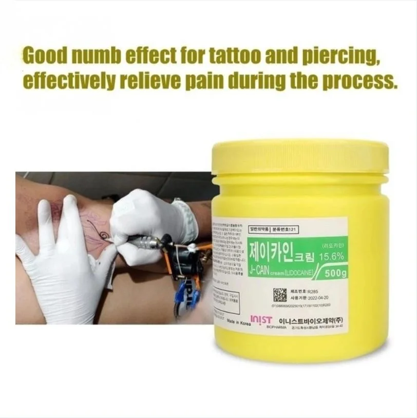 The Simplest and Quickest Local Anesthesia Tattoo Numb Cream 10.56% 15.6% 19.8% 25.8% Black Numbing Cream 500g for Microneedling Treatment