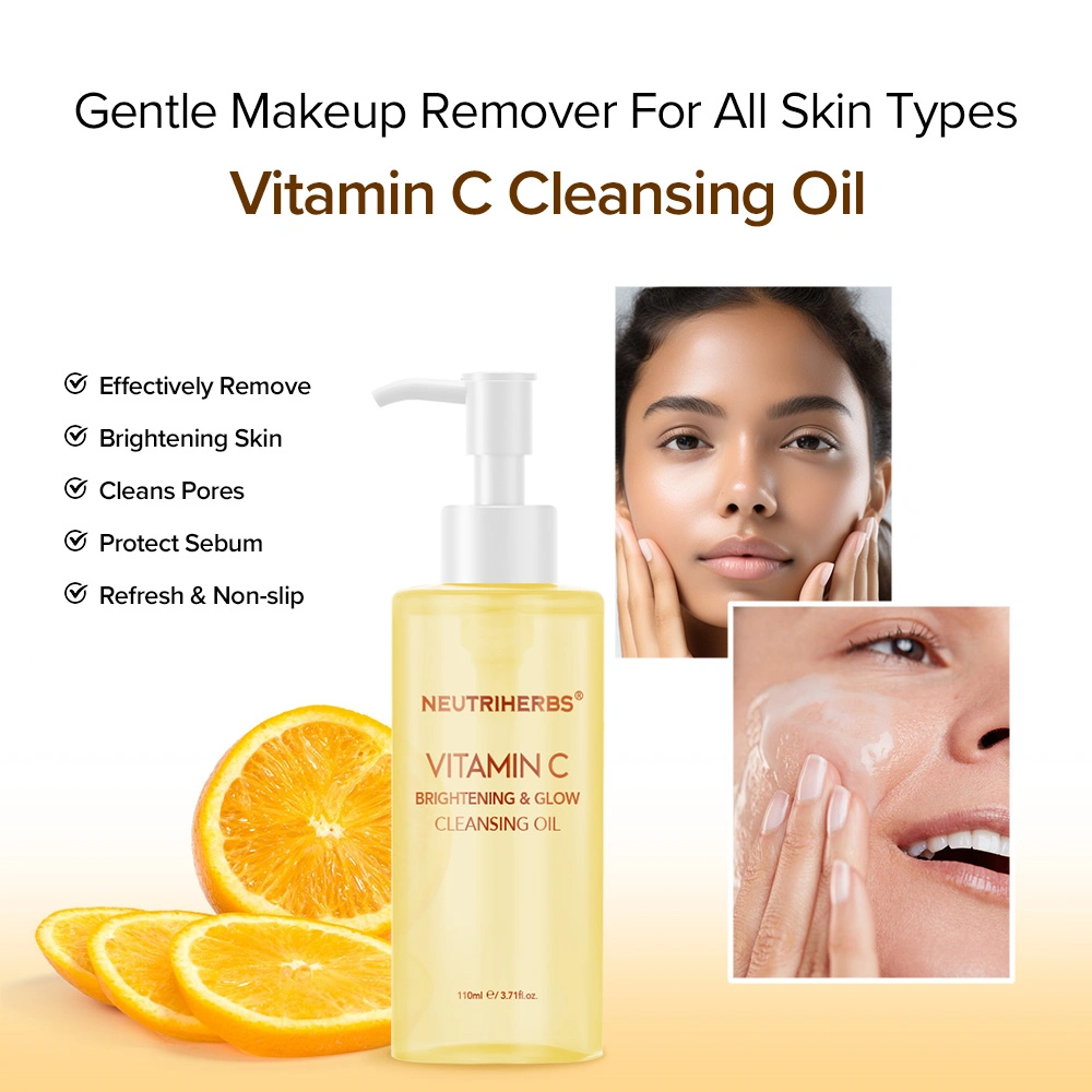 Private Label Skin Care Deep Makeup Remover Vitatmin C Face Cleansing Oil