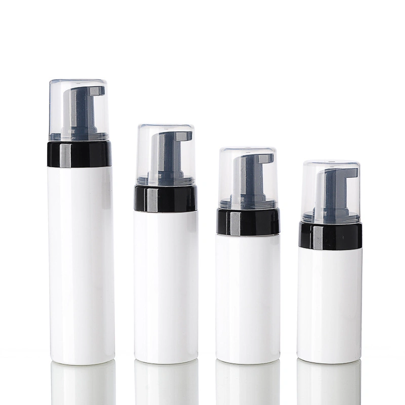 Empty Plastic Foam Pump Bottle 30ml 50ml 60ml 100ml 150ml 200ml Clear White Pet Facial Cleanser Mousse Foam Pump Bottle