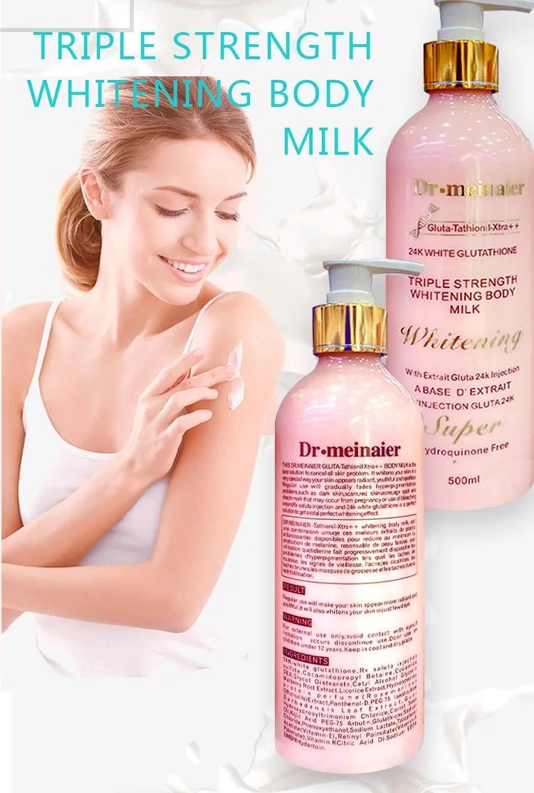 Private Label OEM Glutathione Whitening Lotion for Body Skin 500ml