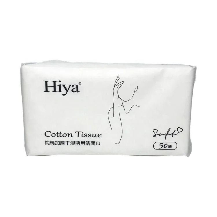 100% Pure Cotton Soft Facial Disposable Make up Cleaning Towel Dry Wipes