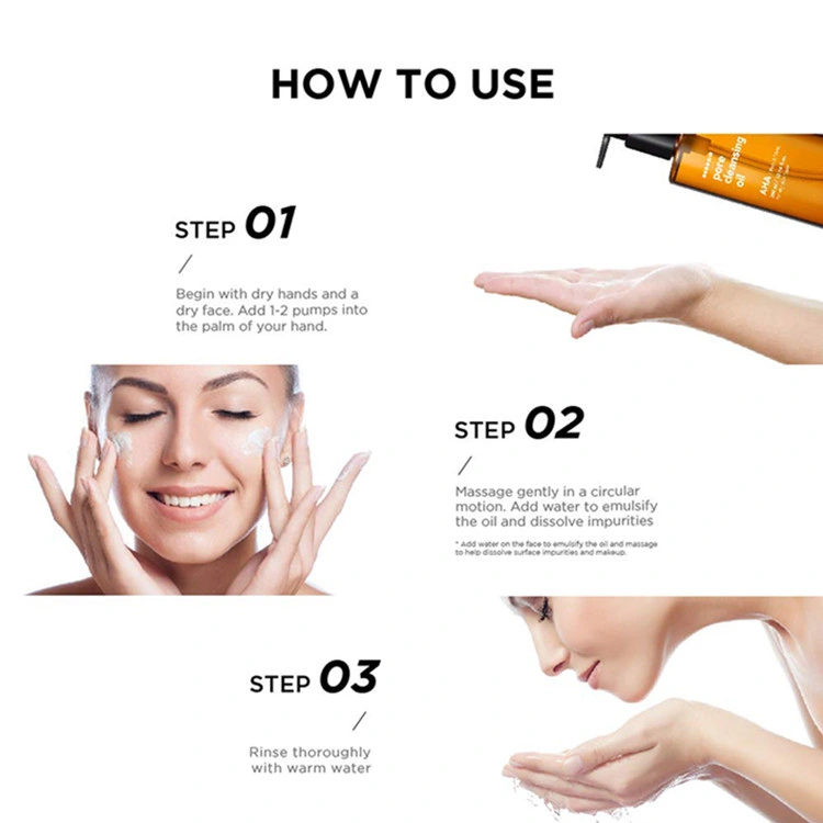 OEM Cleansing Oil Blackhead Cleanser Balancing and Mild for Sensitive Skin