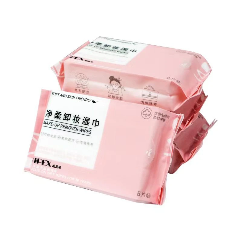 OEM Organic Removing Private Label Facial Cleanser Makeup Remover Wet Wipes Make-up Removal Wipes