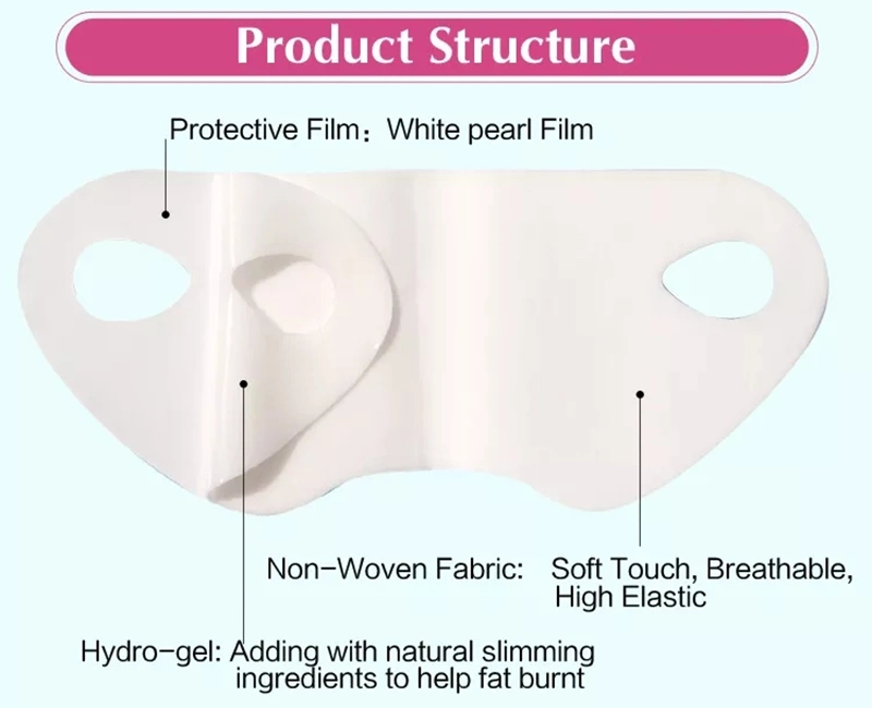 Wholesale OEM Intense Lifting Layer Mask Chin up Patch Hydrogel Gel V Line Lifting Slimming Face Mask