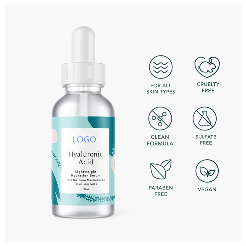 Private Label Pure Natural &amp; Lightweight Hyaluronic Acid Serum for Face