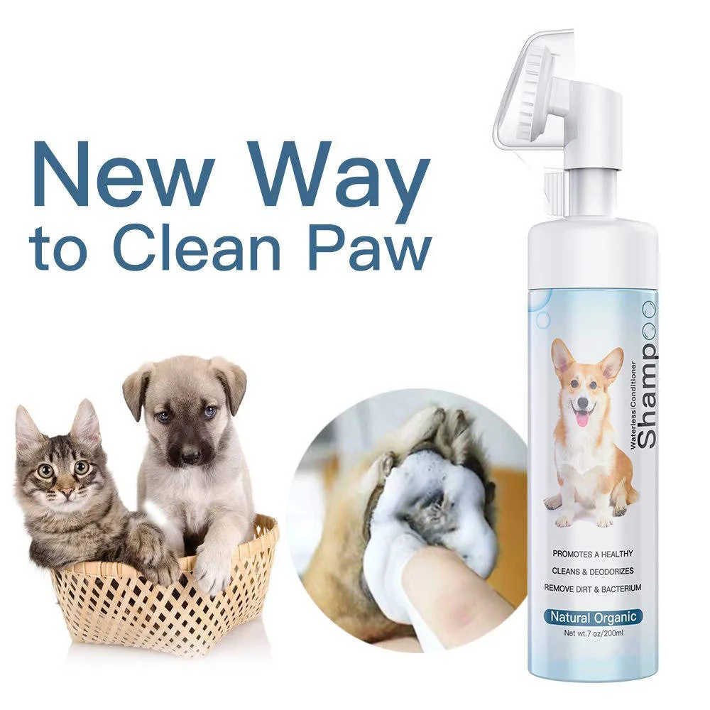 Wholesale Customization Portable Wash Free Pet Paw Care Foam Shampoo All-Around Paw Cleaning 100% Natural Pet Paw Cleaner