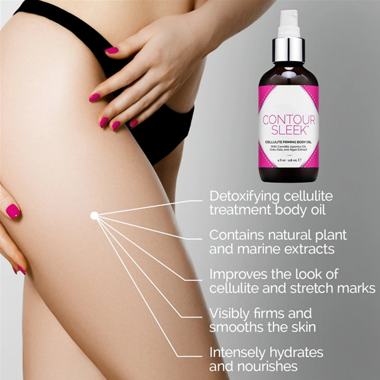 Private Label Contour Sleek Skin Tightening Body Cellulite Firming Oil
