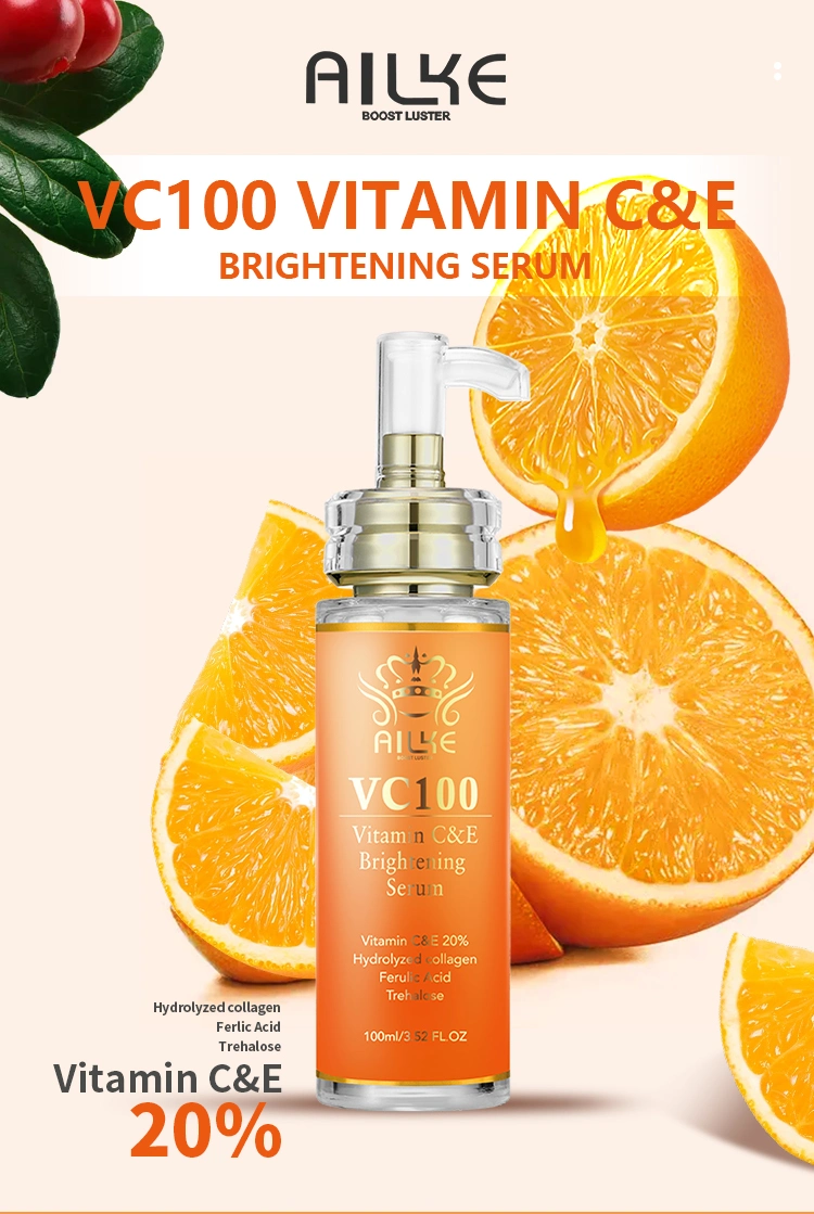 OEM Private Label Skincare Collagen 20% vitamin C Brightening Anti Aging Vitamin C Serum for Face