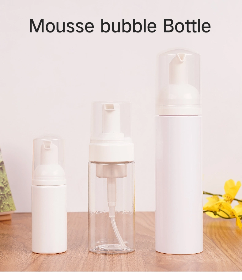 30ml 50ml 60ml 80 Ml 100ml 150ml 200ml Facial Cleanser Foam Soap Bottle Foam Pump Dispenser Bottle Lash Foam Bottle