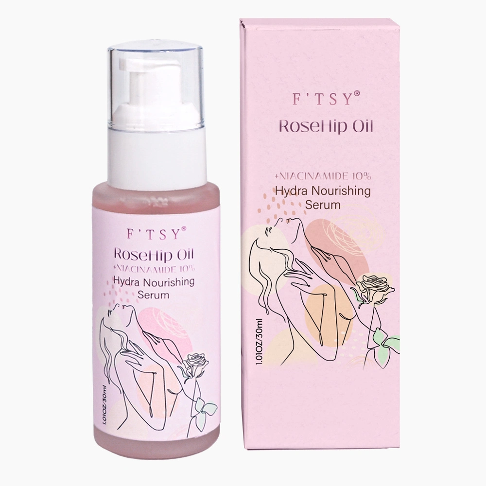 OEM Factory Price Natural Moisturizing Brightening Natural Extract Skin-Friendly Rose Hydrating Face Oil Facial Serum