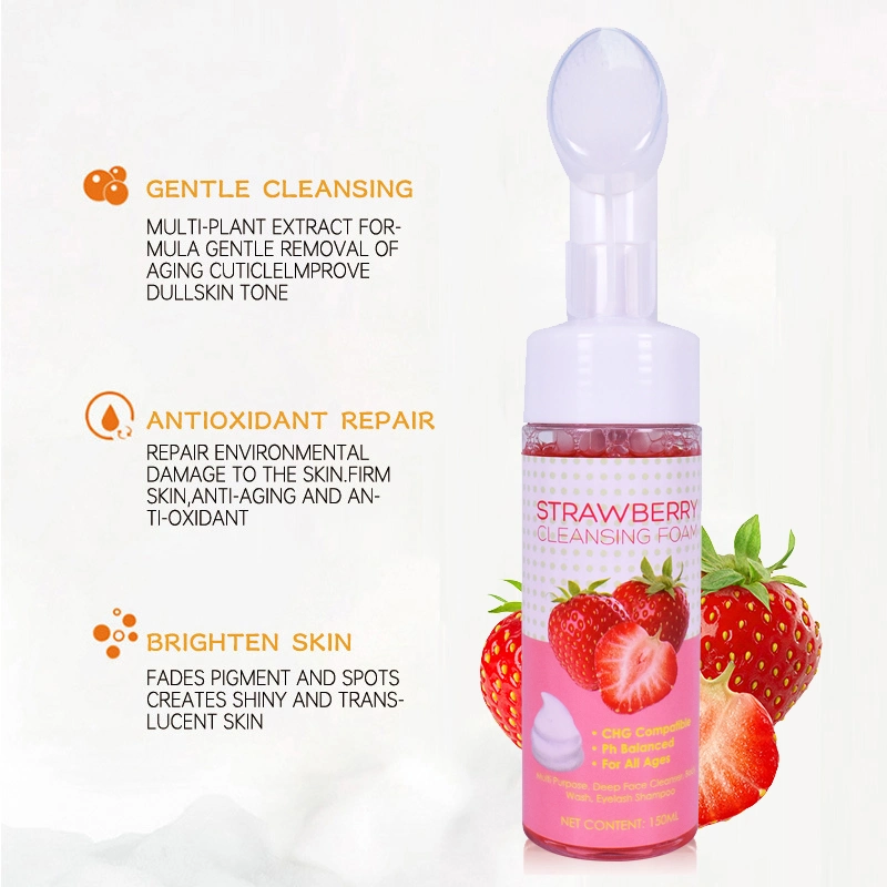 Private Label Deep Cleaning Vitamin C Amino Acid Facial Cleanser Face Wash Mousse Foam Cleanser