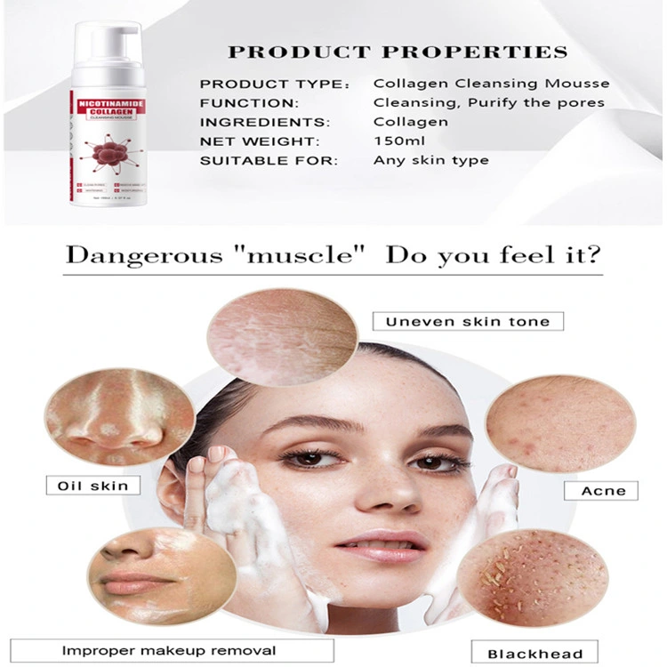 Private Label Foam Facial Wash Cleanser for Any Skin Types