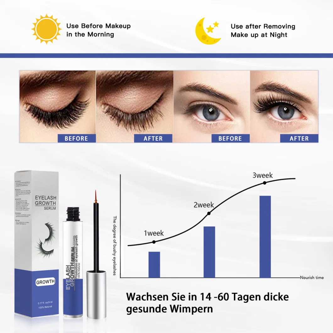 Factory Price OEM Natural Enhancer Boost Eyelash &amp; Brow Growth Serum for Longer
