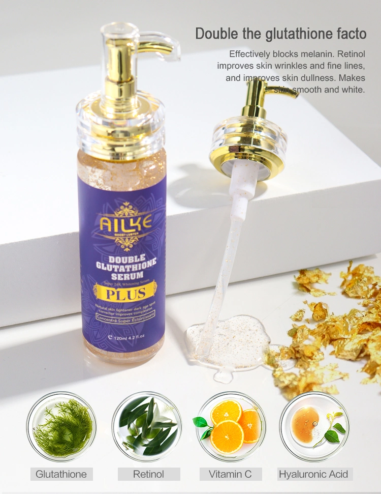 Private label Illuminating Cellulite Skin Tightening Firming Facial Body Anti-Wrinkle Anti Aging 24K Gold Face Serum