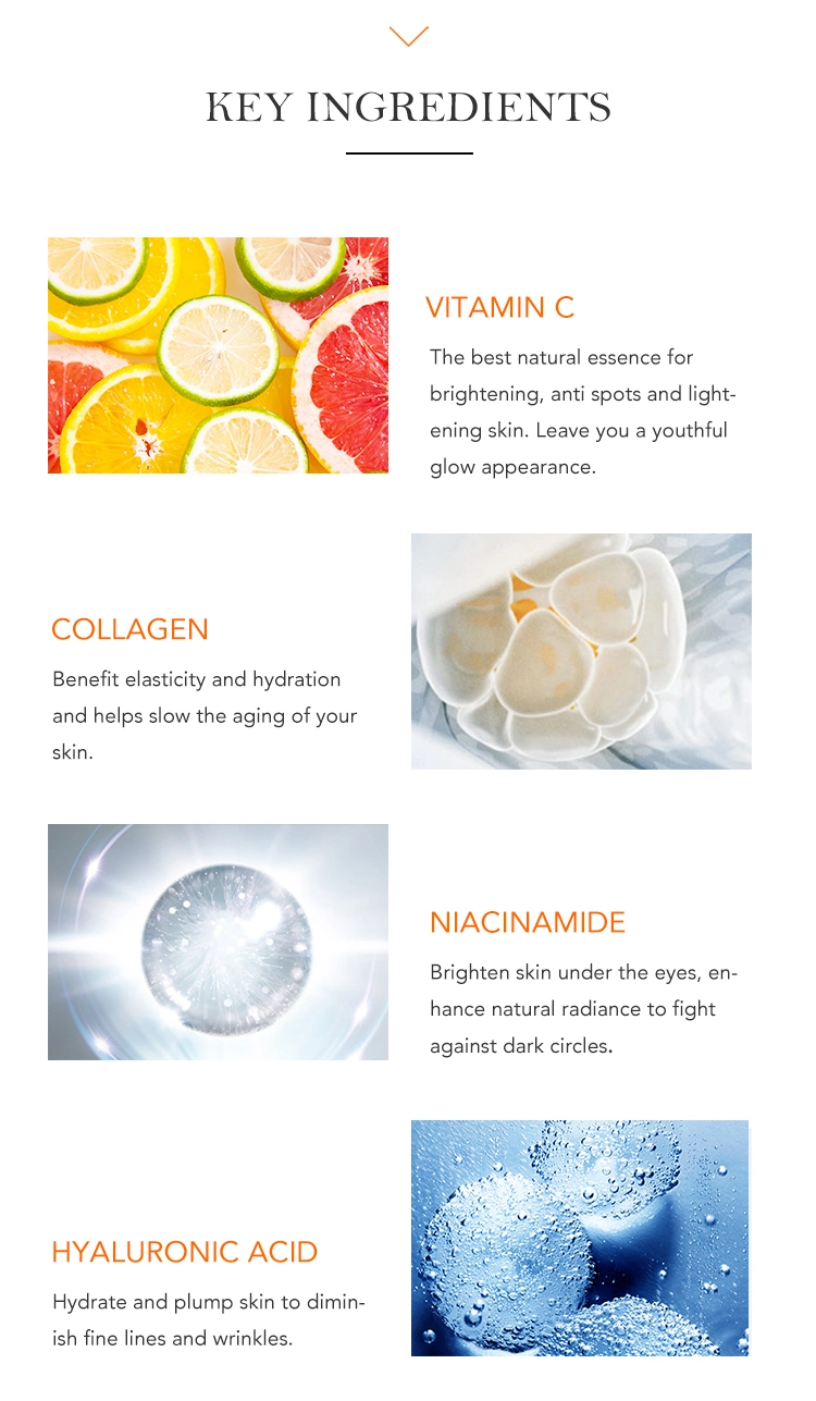 Skin Care Private Label Vegan Organic Vitamin C Brightening Eye Cream