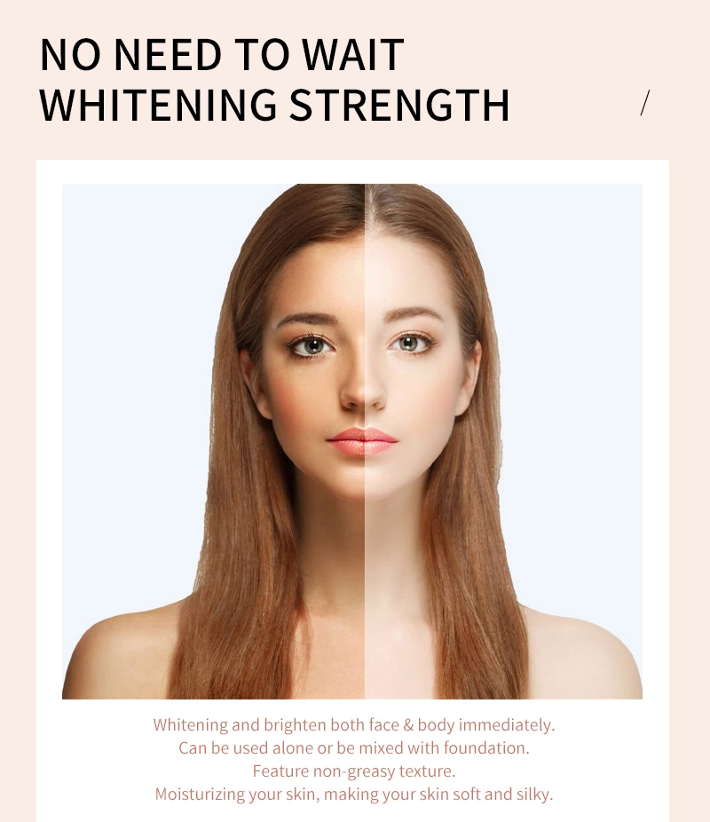 Customized White Face Cream Vegan Lightening Skin Care Organic Body Whitening Lotion