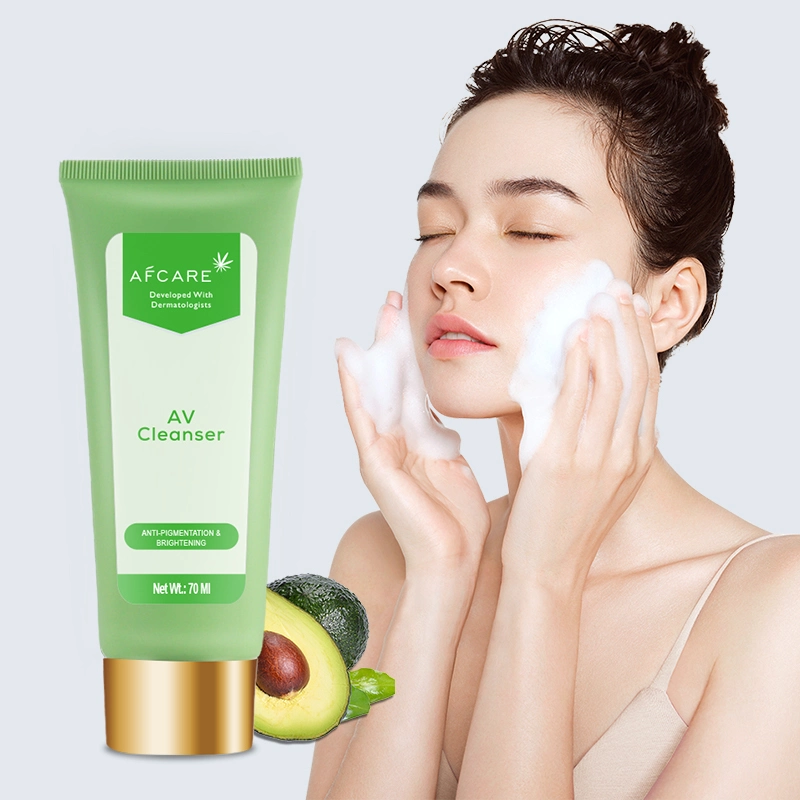 Face Care Avocado Hydrating Cleanser Face Wash Acne Treatment Foam Facial Cleanser